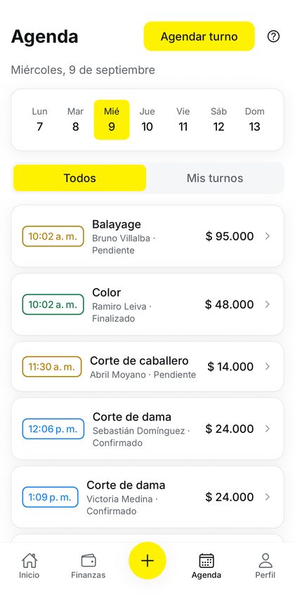 Agenda del día